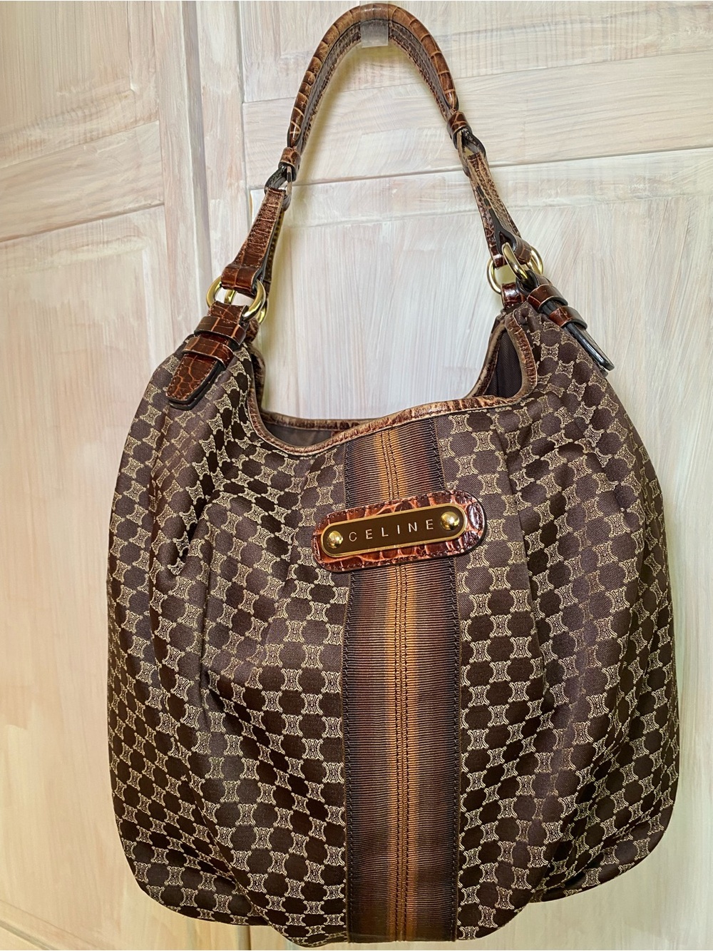 Celine Macadam Shoulder Bag vintage with COA